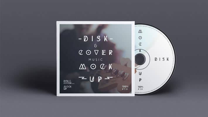 PSD CD Cover Disk Mock Up