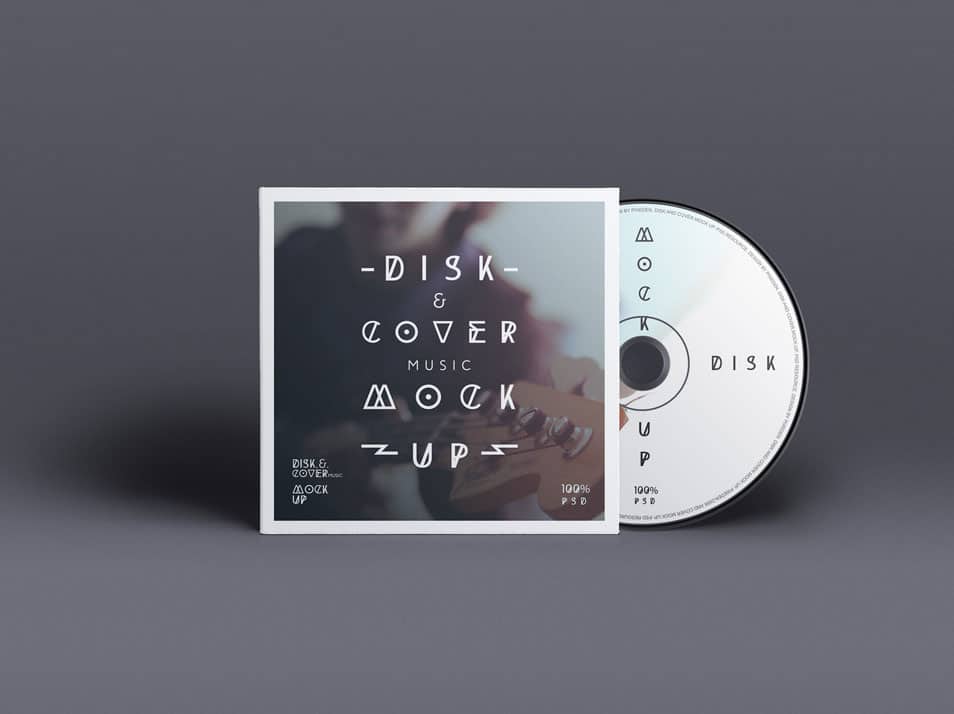 PSD CD Cover Disk Mock Up