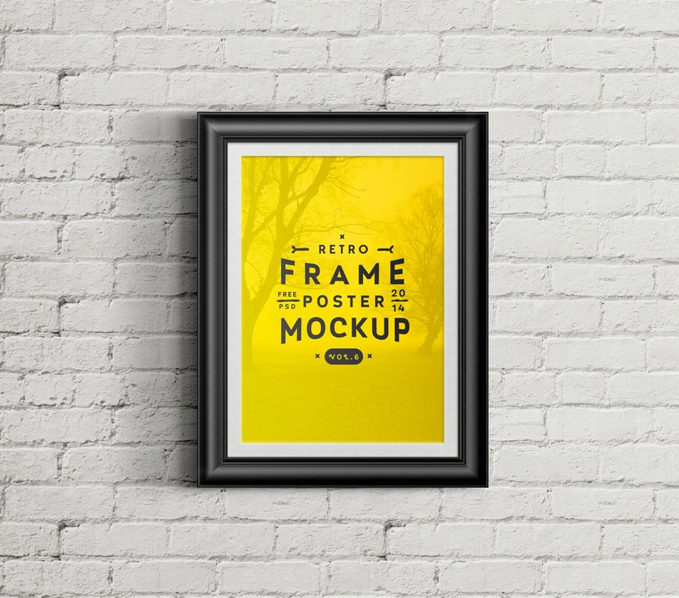 PSD Poster Frame Mockup