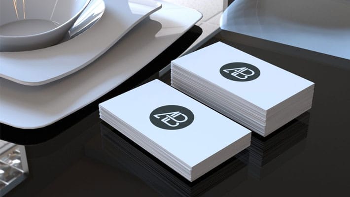 Realistic Business Card Mockup