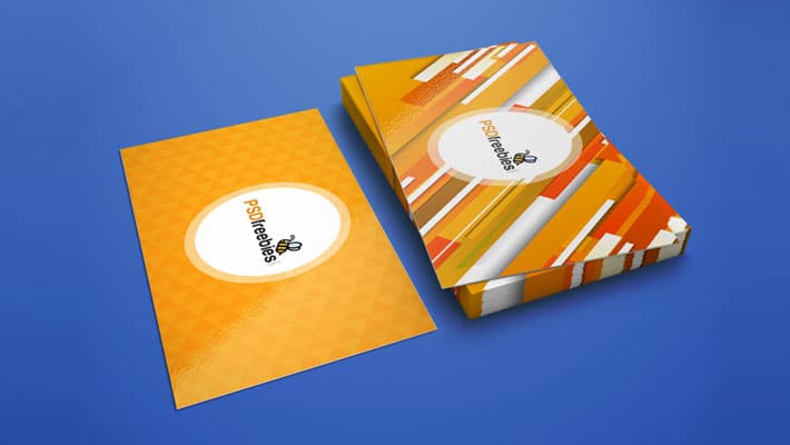 Realistic Business Card Mockup PSD