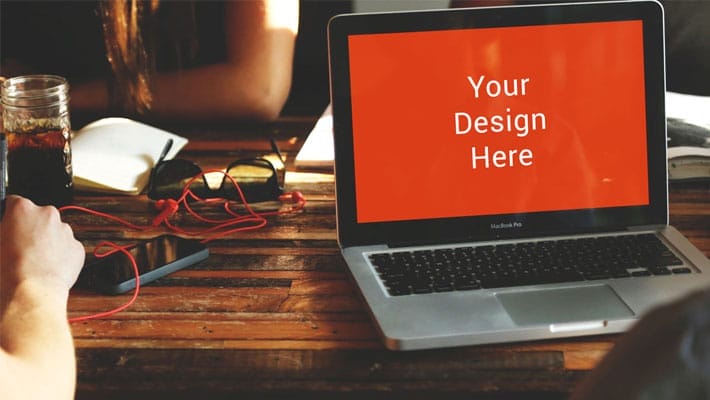Realistic Macbook Pro Mockup