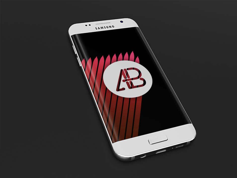 Realistic Samsung Galaxy S7 Mockup