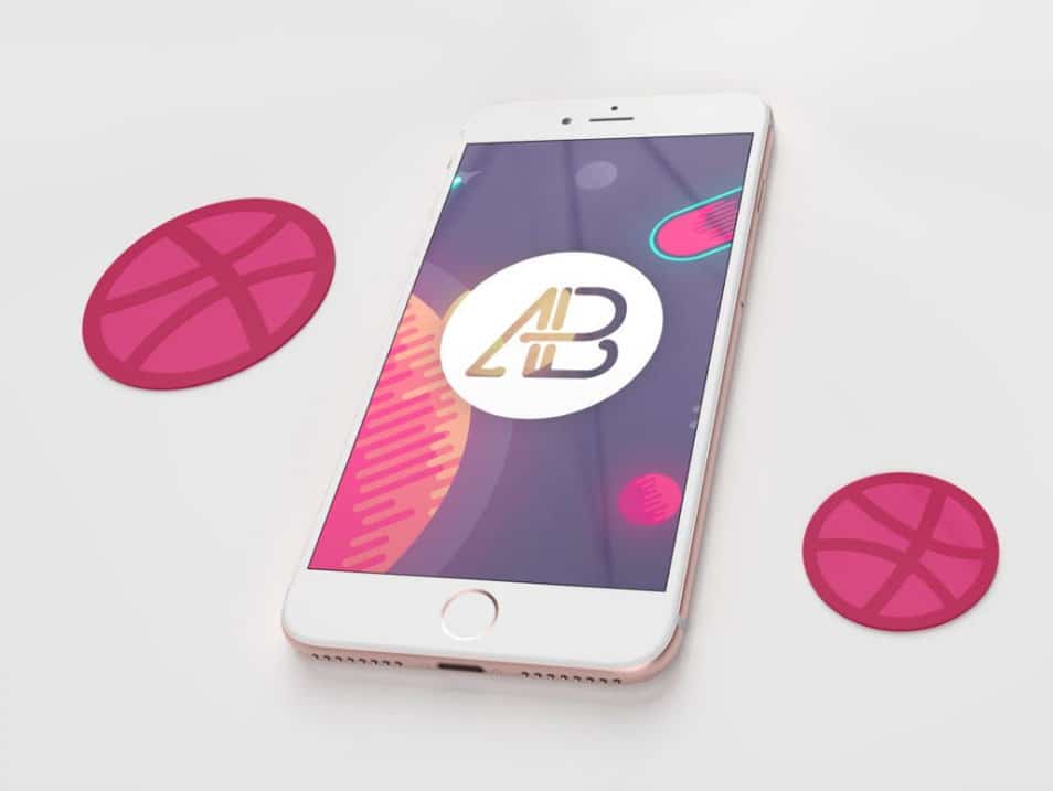 Realistic iPhone 7 Plus Mockup