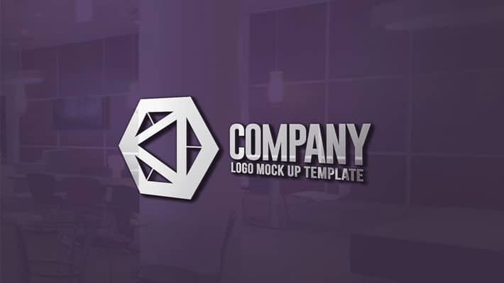 Realistic Office Premises Wall Signage Mockup