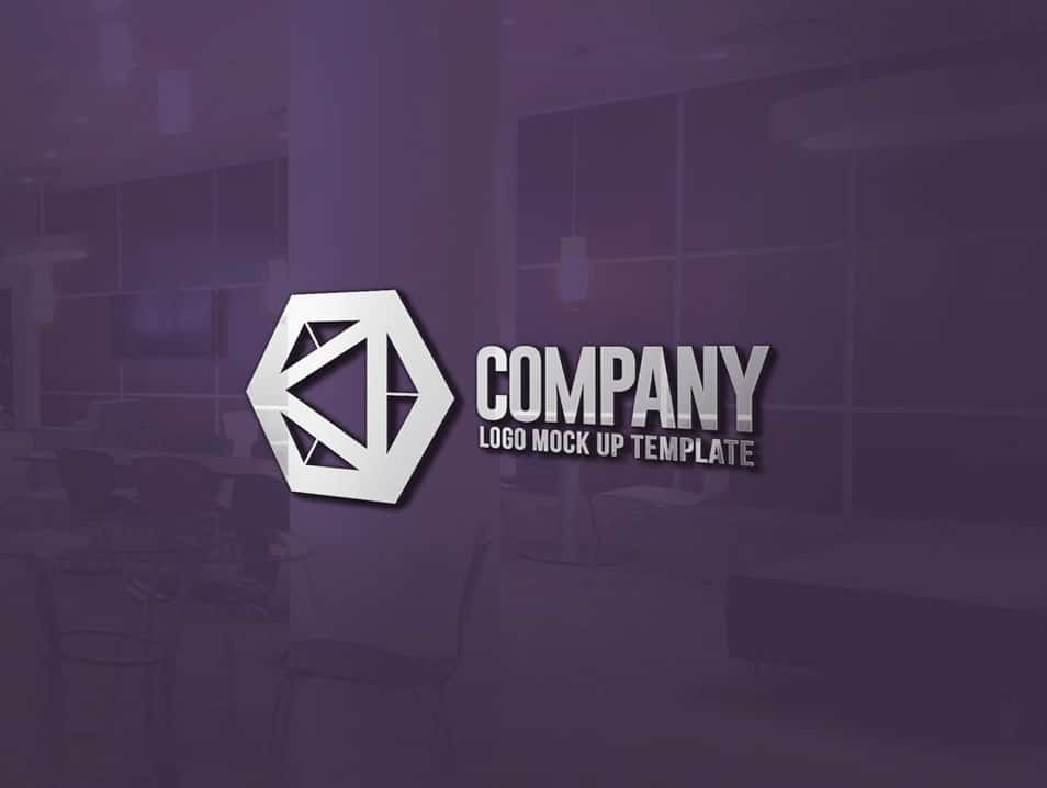 Realistic Office Premises Wall Signage Mockup