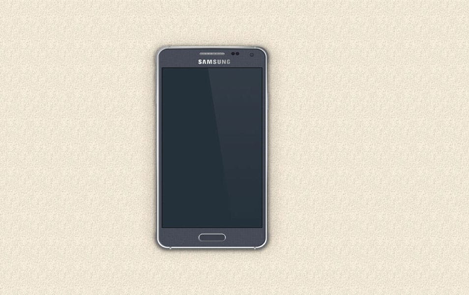 Samsung Galaxy Alpha Mockup
