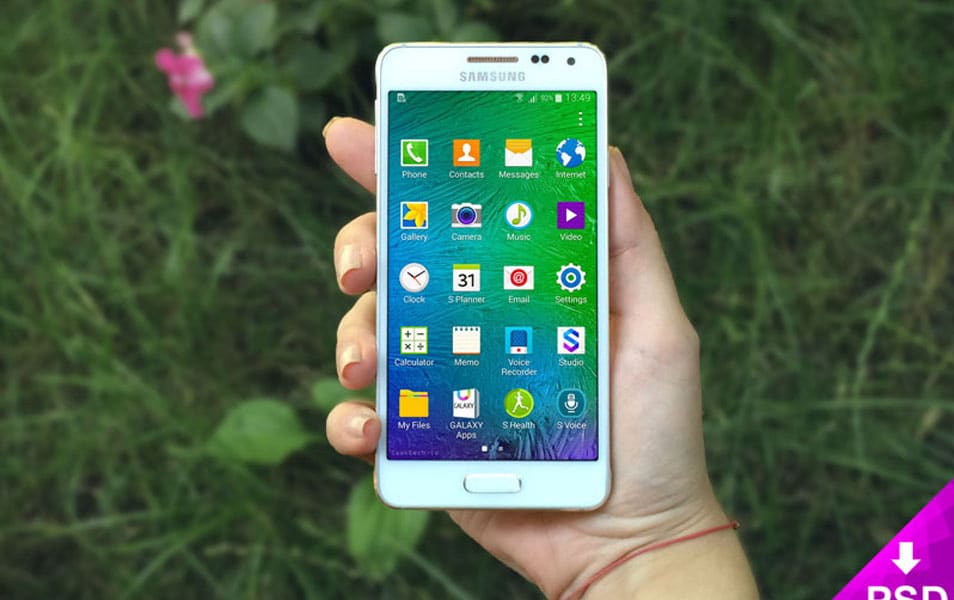 Samsung Galaxy Alpha Mockup