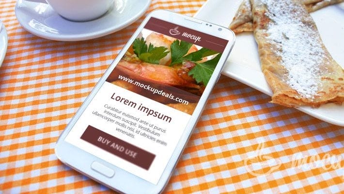 Samsung Galaxy Note 2 Mockup
