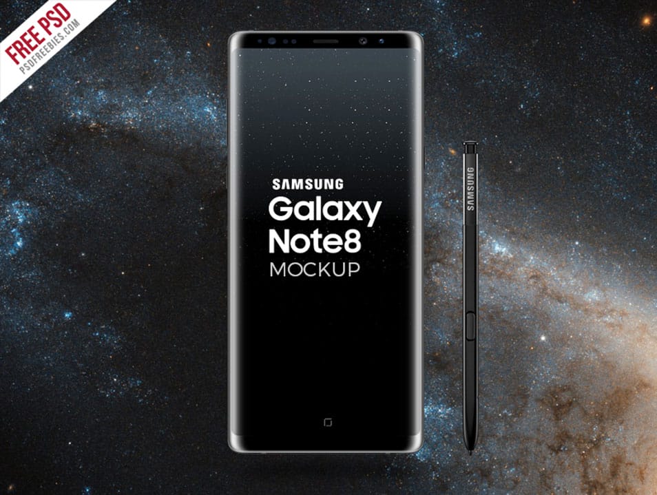 Samsung Galaxy Note 8 Mockup PSD