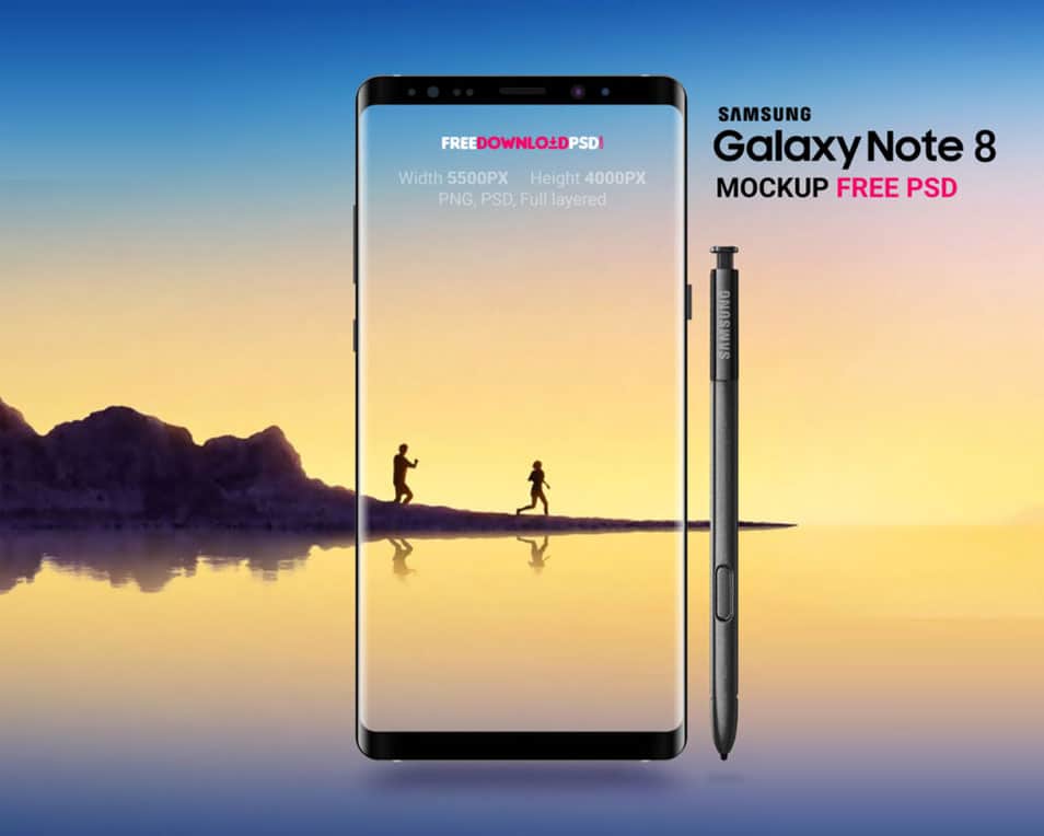 Samsung Galaxy Note 8 Mockup