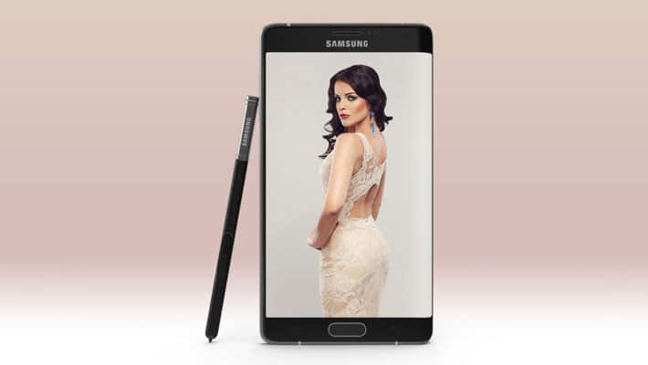 Samsung Galaxy Note Edge Mockup
