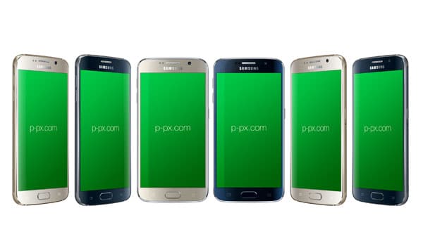 Samsung Galaxy S6 Vector PSD Mockup