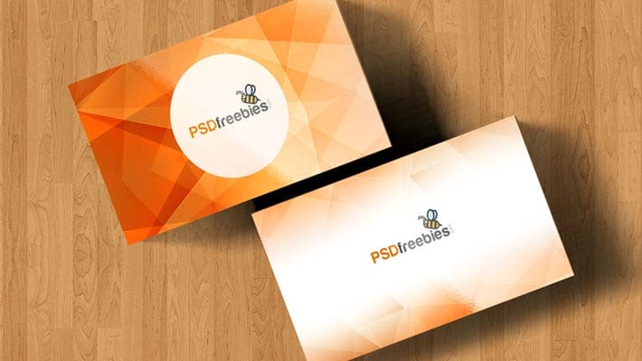 Simple Business Card Mockup Free PSD