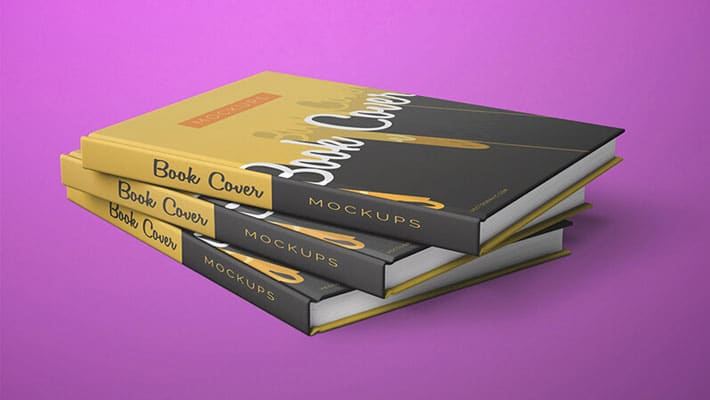 Simple Front and Back Cover Book Mockups