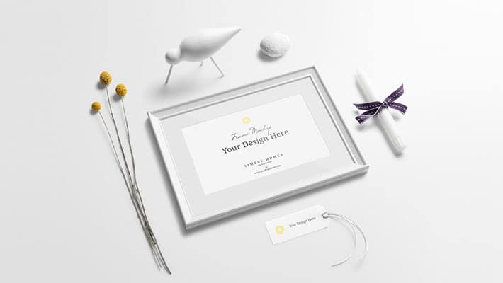 Simple Homes Mockup Free Scenes