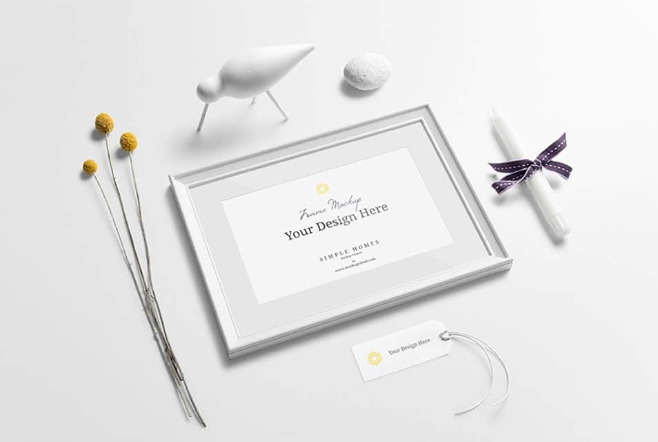 Simple Homes Mockup Free Scenes