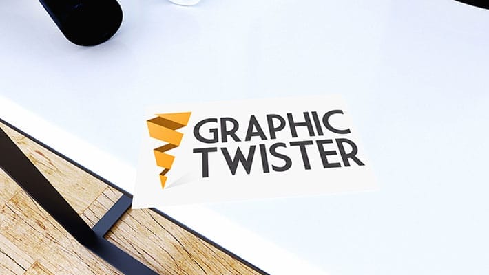 Single Business Card Mockup