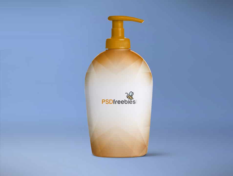 Soap Dispenser Bottle Mockup Free PSD