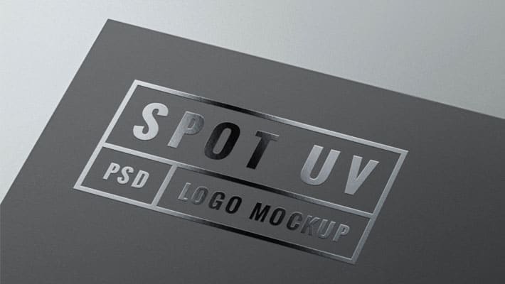 Spot UV Logo MockUp