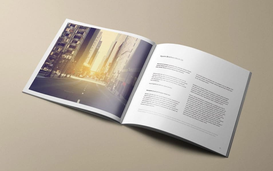 Square Brochure Mockup