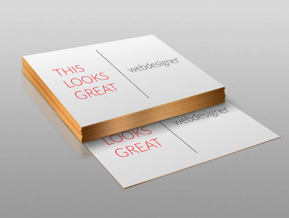 Stack of Business Cards Design Mockup