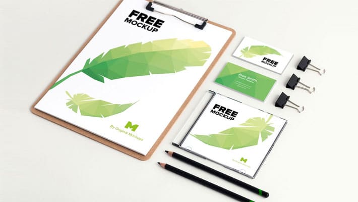 Stationery Psd Mockup Css Author