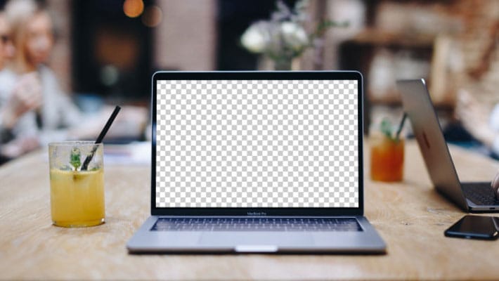 Stylish Macbook Pro PSD