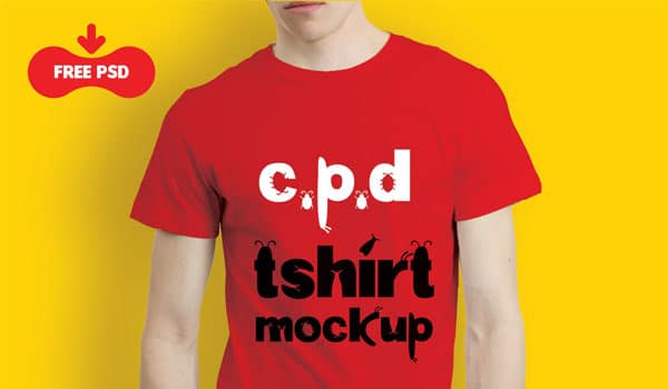 T-Shirt Free PSD Mockup