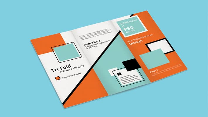 Tri Fold Brochure Mock-Up