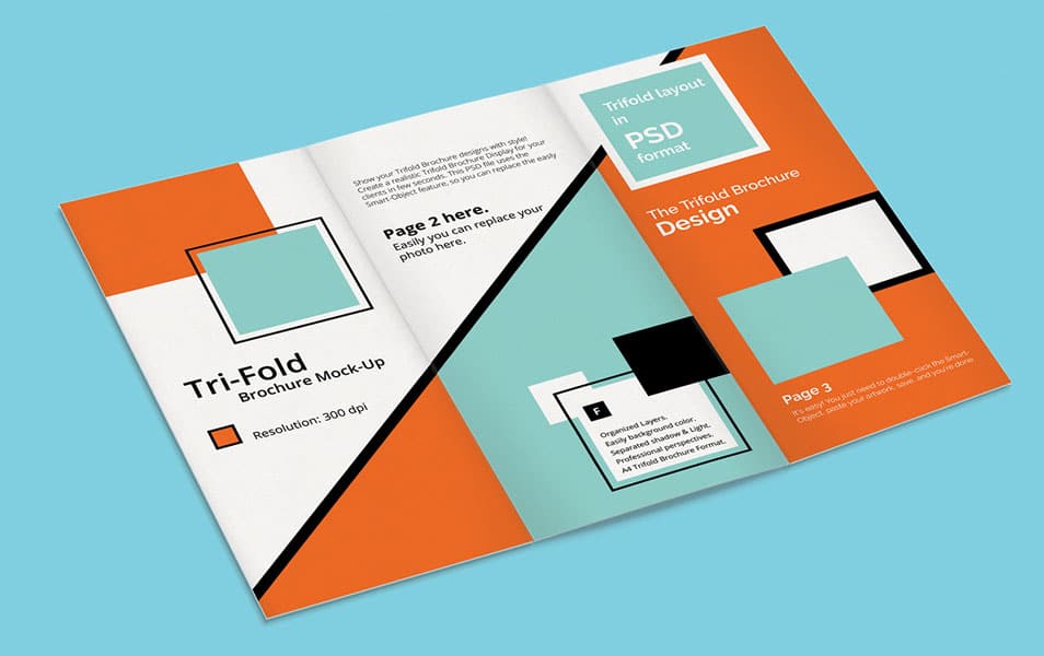 Tri Fold Brochure Mock-Up