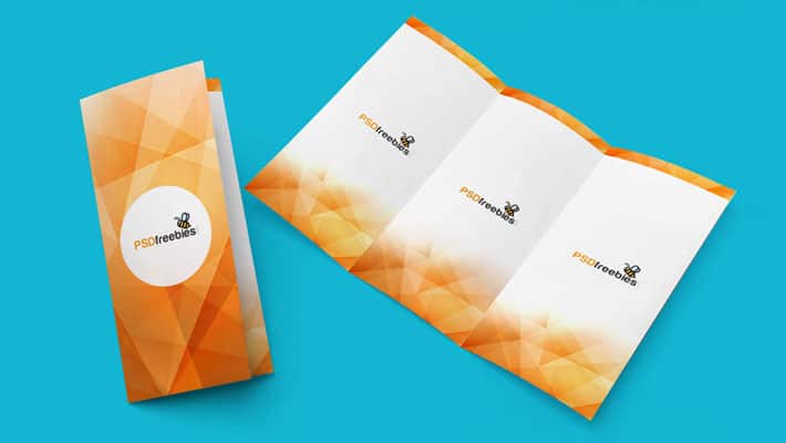 Tri-Fold Brochure Mockup PSD Template
