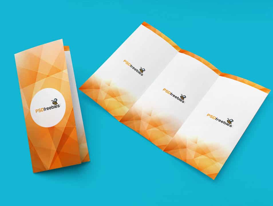Tri-Fold Brochure Mockup PSD Template