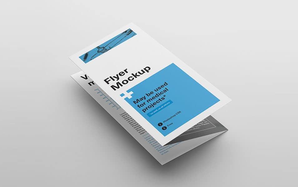 Tri Fold Flyer Mockup
