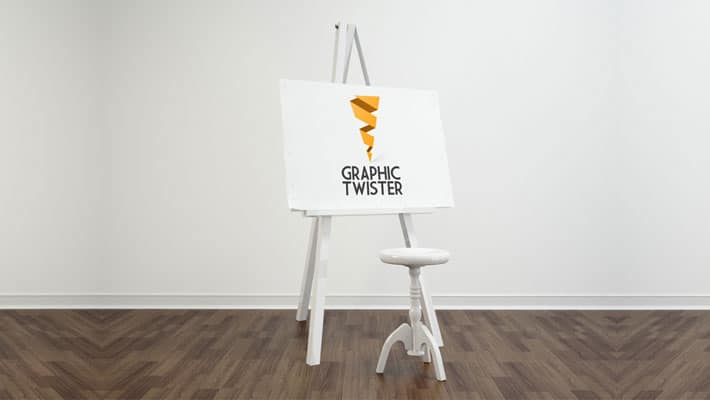 Tripod Easel MockUp