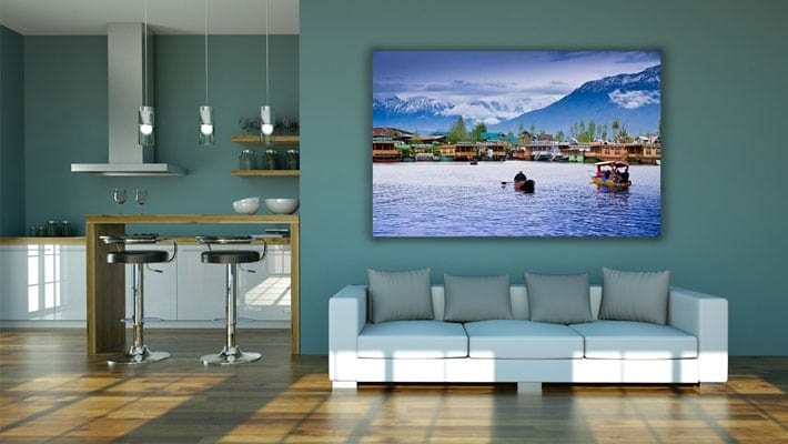 Wall Of Living Room Mockup