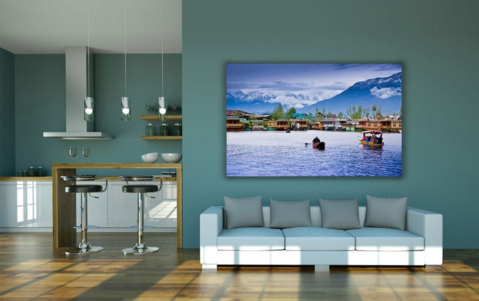 Wall Of Living Room Mockup