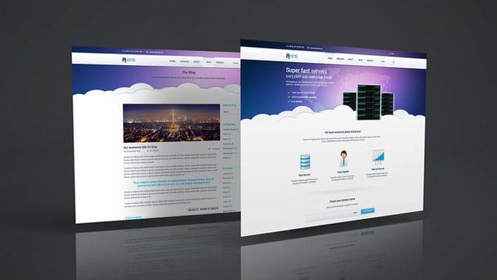 Web Page PSD Mockup