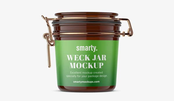 Weck Glass Jar Mockup