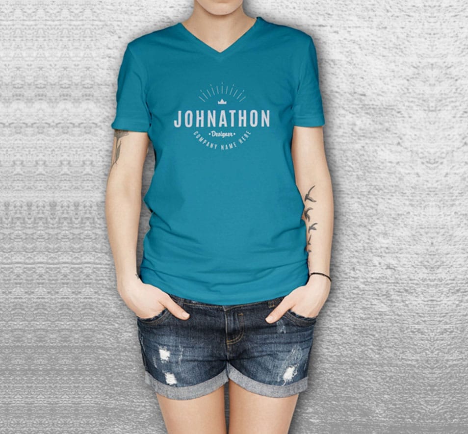 Women T-shirt Mock up
