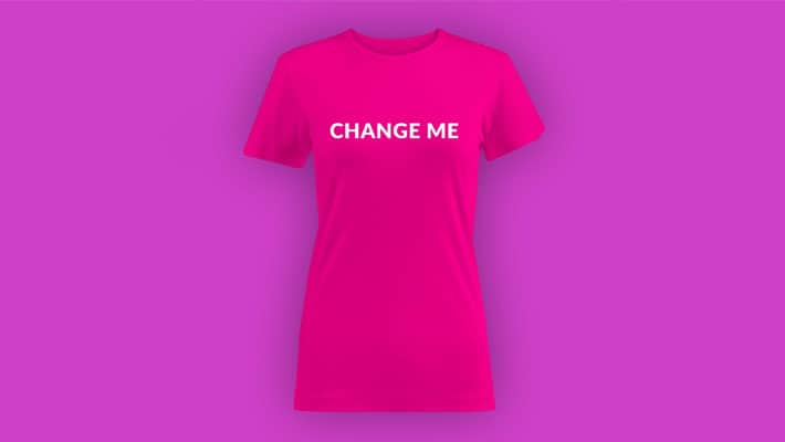 Womens T-shirt PSD Mockup