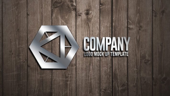 Wooden Wall Logo Mockup