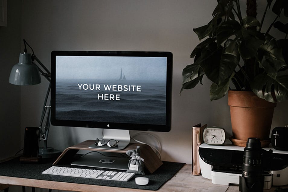 Workspace iMac Mockup