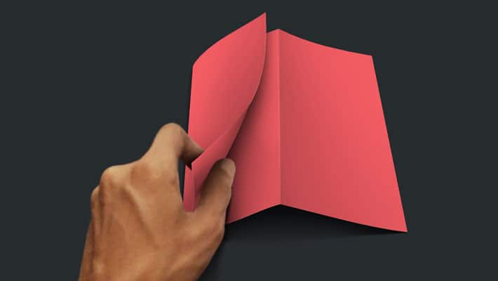 Z Fold Brochure Mockup