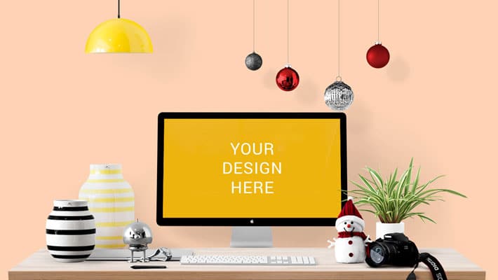 iMac Cinema Display Mockup