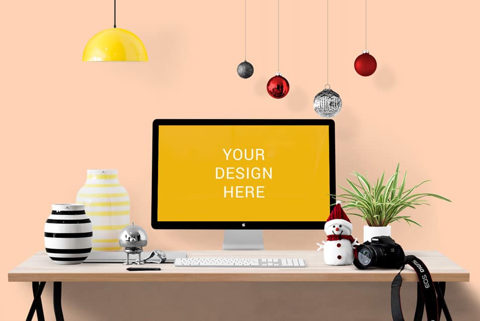 iMac Cinema Display Mockup