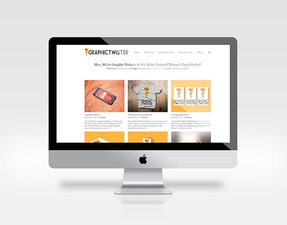 iMac MockUp Template