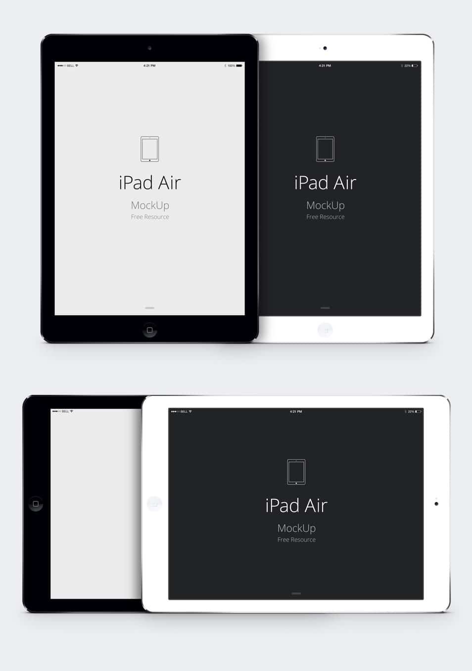 iPad Air PSD Vector Mockup