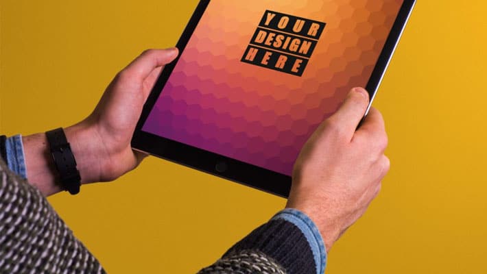 iPad Pro Free PSD Mockup