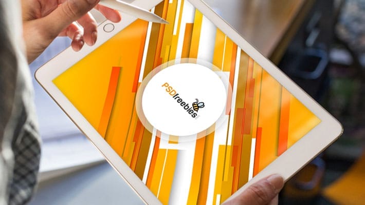 iPad Pro Mockup Template Free PSD